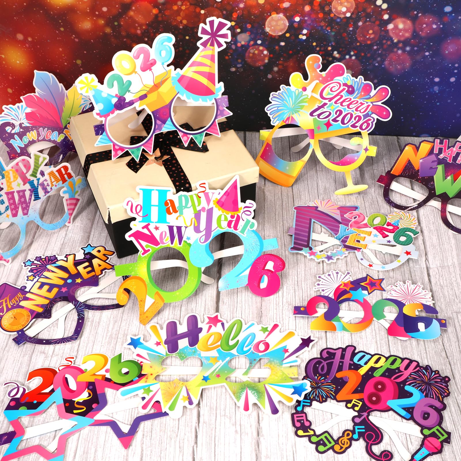 howaf-silvester-brille-2026-24-st-ck-papier-party image 7