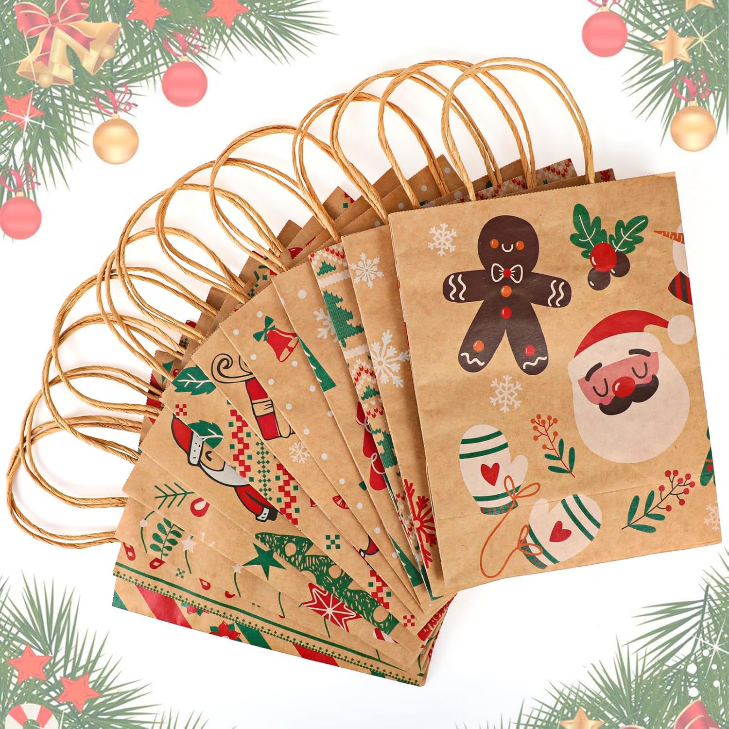 howaf-geschenkt-ten-weihnachten-12-st-ck-23x18cm-kraftpapier image 3