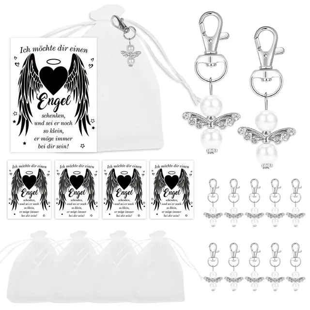 howaf-schutzengel-anh-nger-10er-set-schl-sselanh-nger-beutel image 1