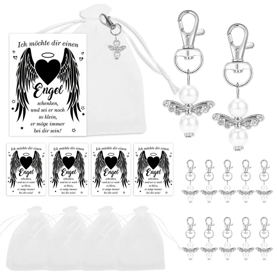 howaf-schutzengel-anh-nger-10er-set-schl-sselanh-nger-beutel image 1