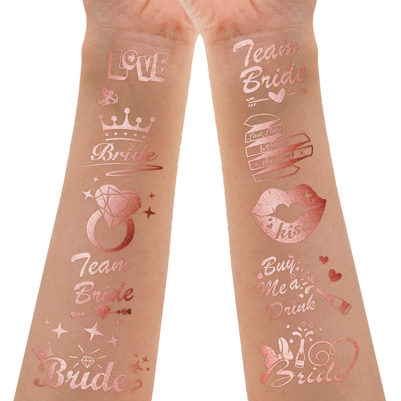 howaf-temporary-tattoos-jga-set-rose-gold-100-st-ck image 2