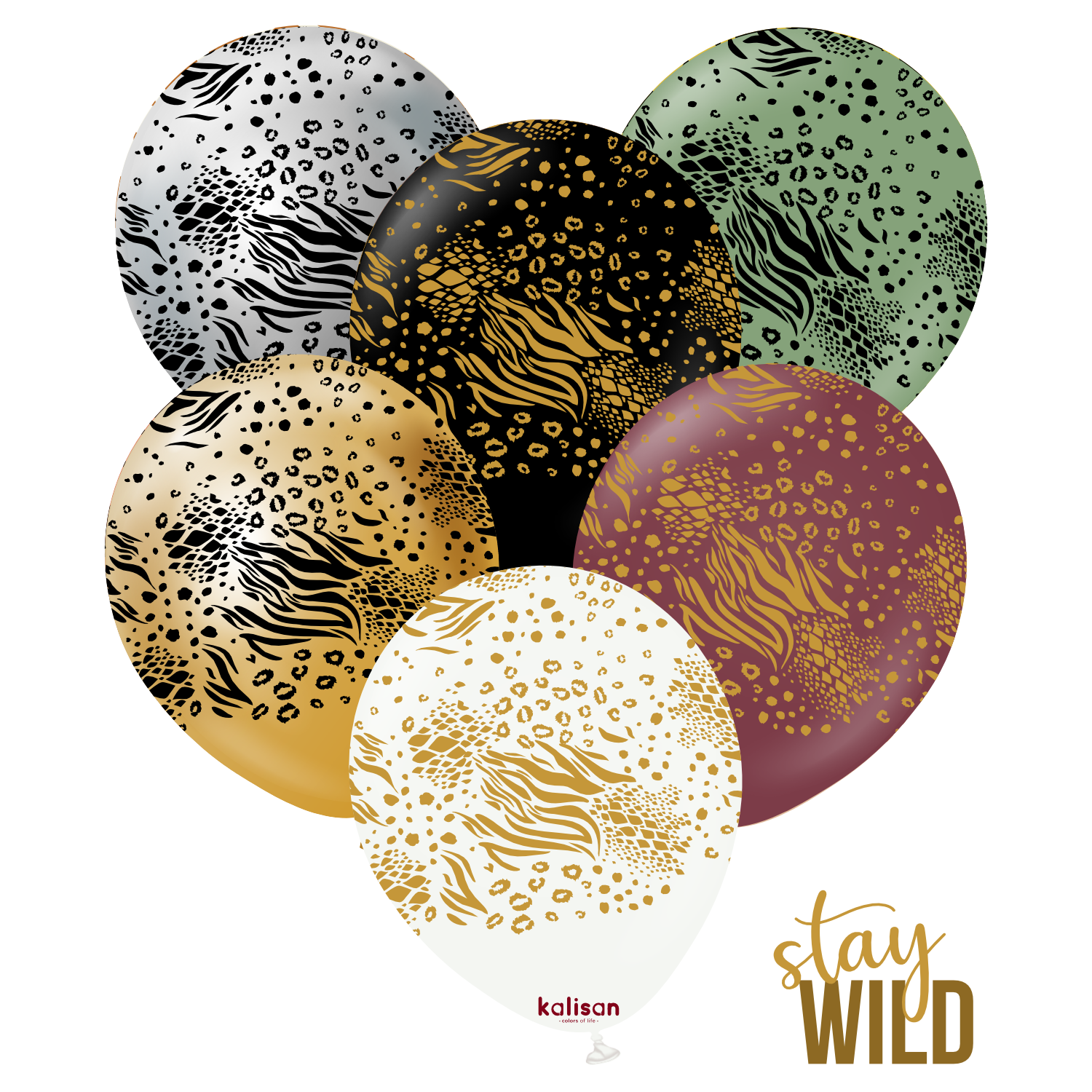 kalisan-safari-mutant-luftballons-12-zoll-25-st-ck-mix image 1