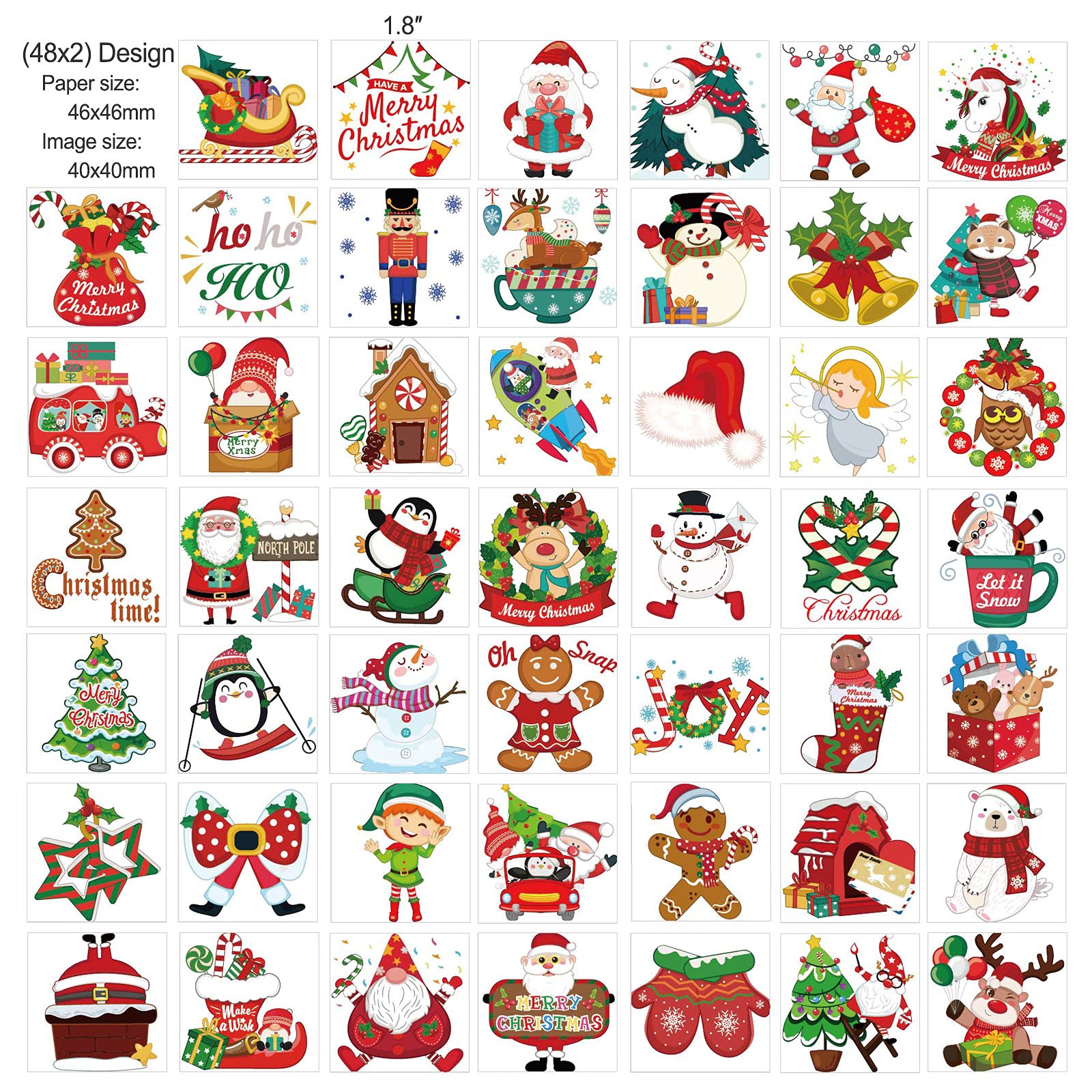 howaf-weihnachts-tattoos-96-st-ck-tempor-re-leucht-tattoos image 3