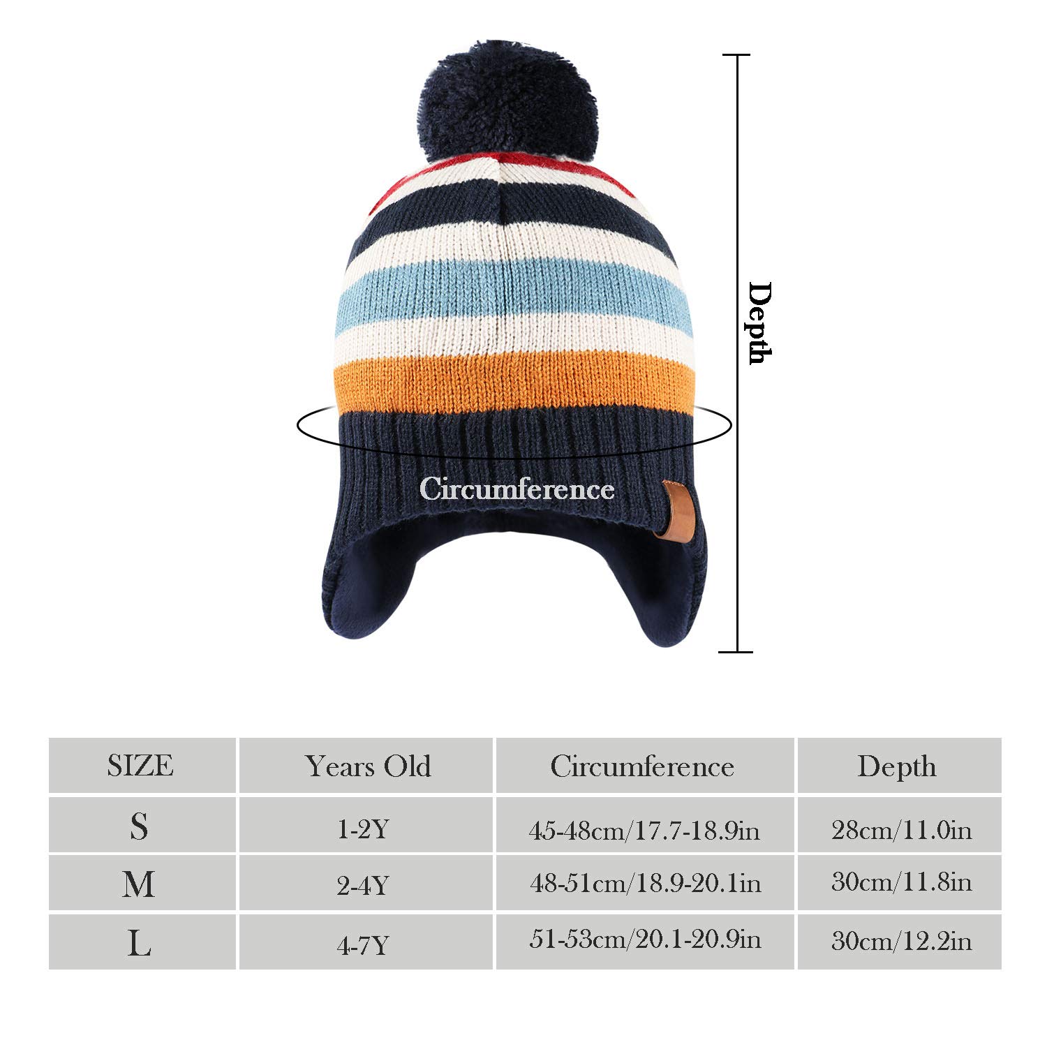tacobear-kinder-winterm-tze-beanie-streifen-2-4-jahre image 4
