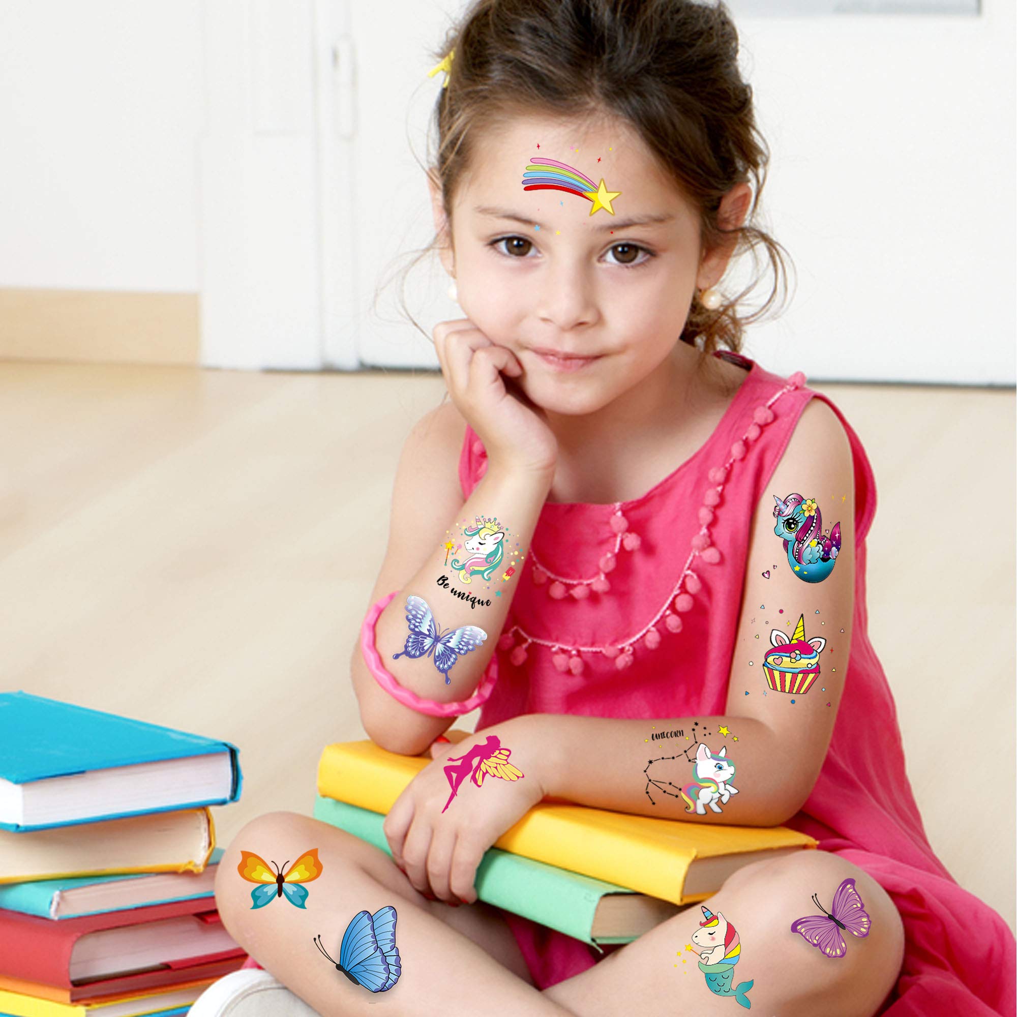 howaf-glitzer-tattoos-kinder-einhorn-80-st-ck image 5
