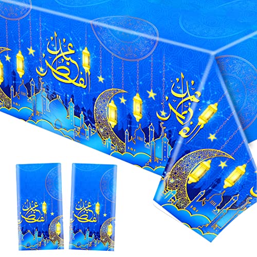 howaf-ramadan-tischdecke-eid-mubarak-2-st-ck-blau-274x137cm image 8