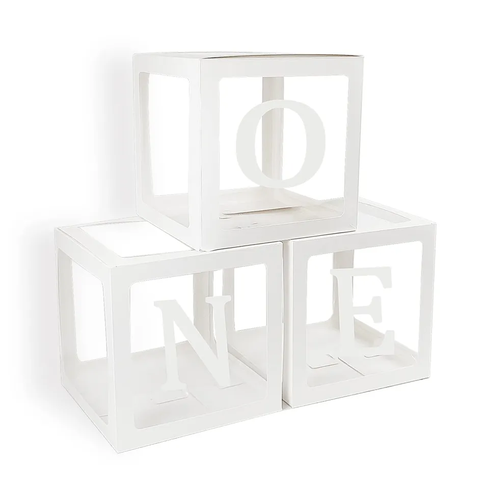 qifu-ballon-boxen-one-3-st-ck-transparent-1-geburtstag-wei image 1