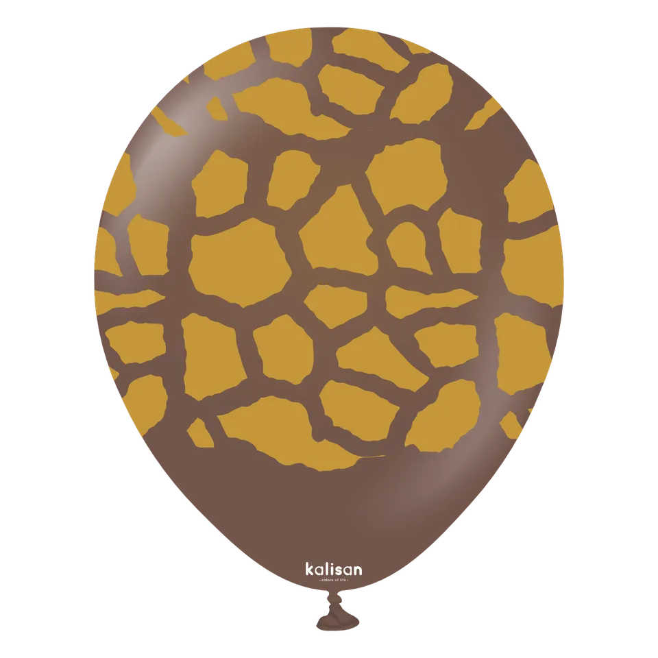 kalisan-safari-giraffe-luftballon-12-25-st-ck-schokobraun image 1
