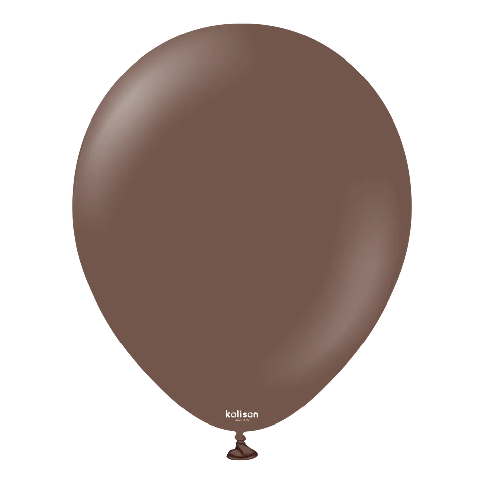 kalisan-standard-chocolate-brown-luftballons-25-stk image 1