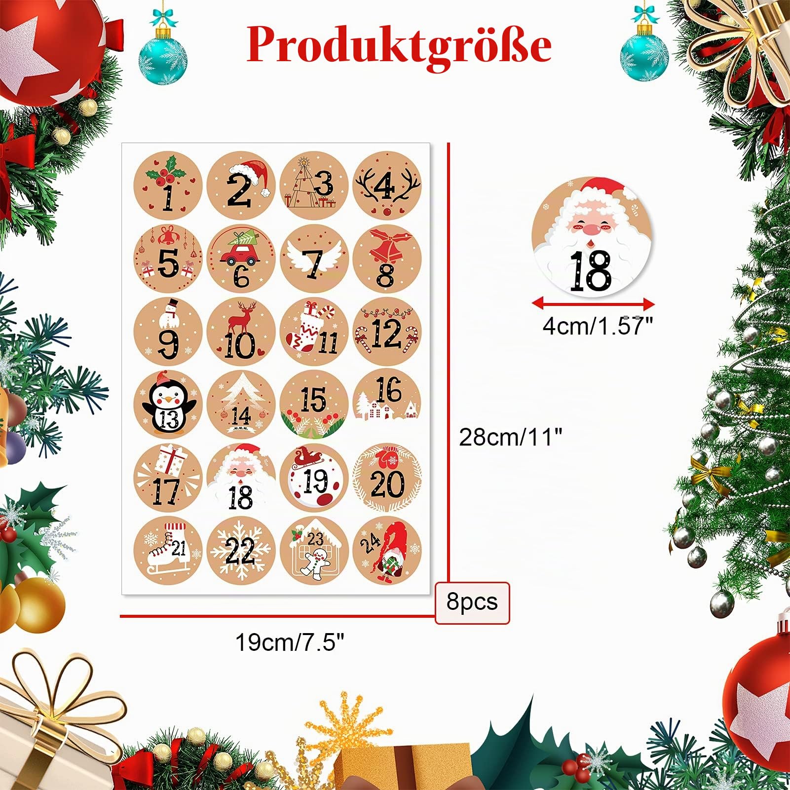 howaf-adventskalender-aufkleber-zahlen-1-24-192-st-ck-kraft image 2