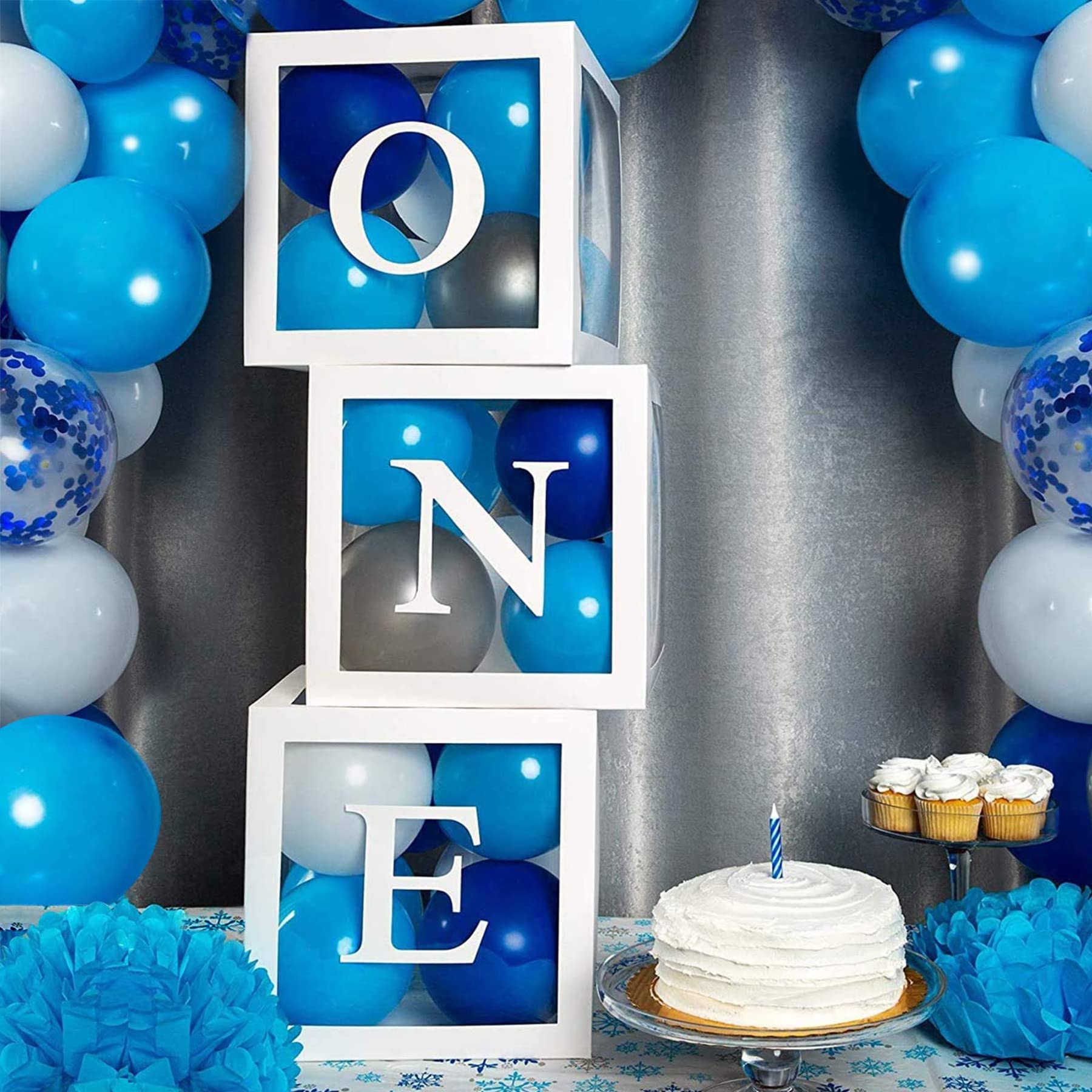 qifu-ballon-boxen-one-3-st-ck-transparent-1-geburtstag-wei image 5