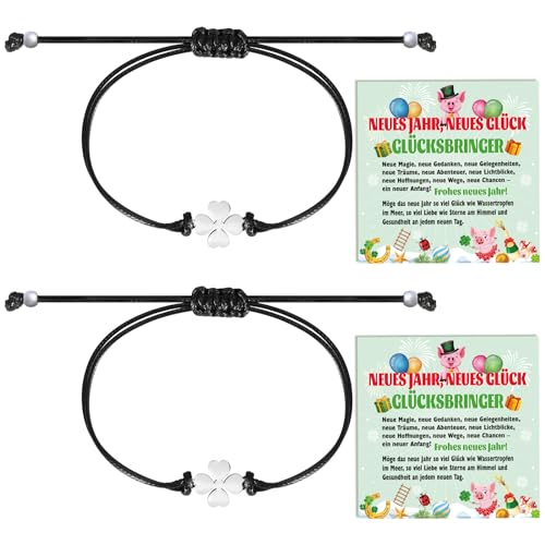 howaf-silvester-gl-cksbringer-kleeblatt-armband-damen-2-st-ck image 8