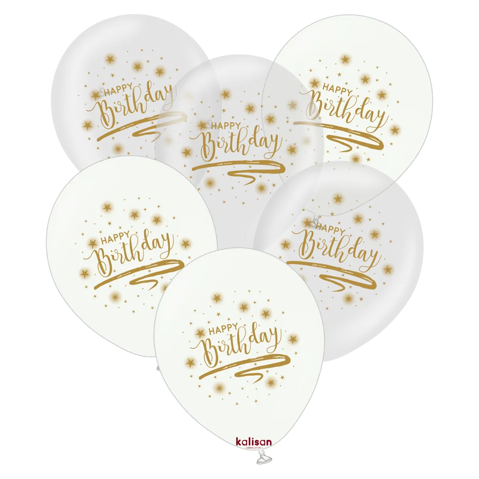 kalisan-birthday-happy-birthday-gold-luftballons-25-st-ck image 1