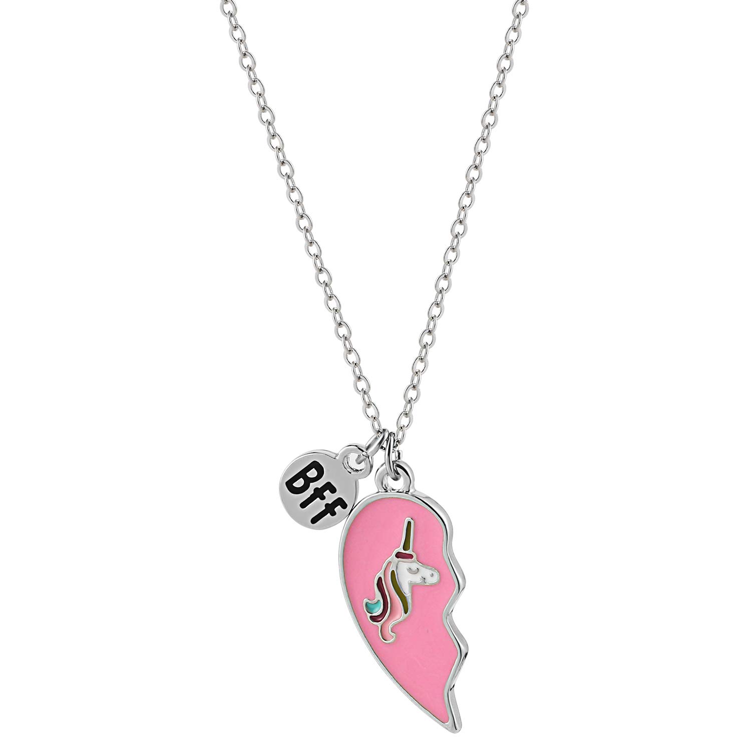 tacobear-freundschaftskette-einhorn-bff-herz-2tlg-rosa-blau image 4