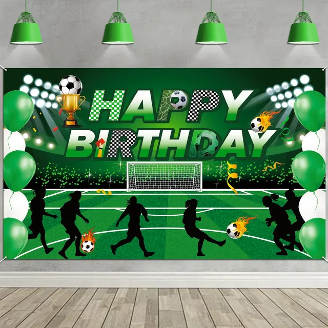 howaf-fu-ball-happy-birthday-banner-stoff-180x110cm-gr-n image 1