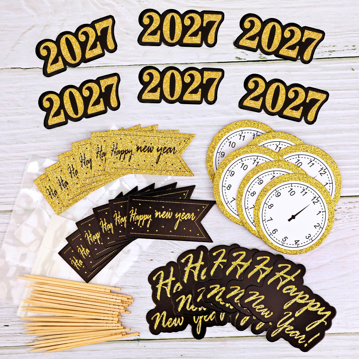howaf-silvester-deko-2027-cupcake-topper-happy-new-year-25-st-ck image 4