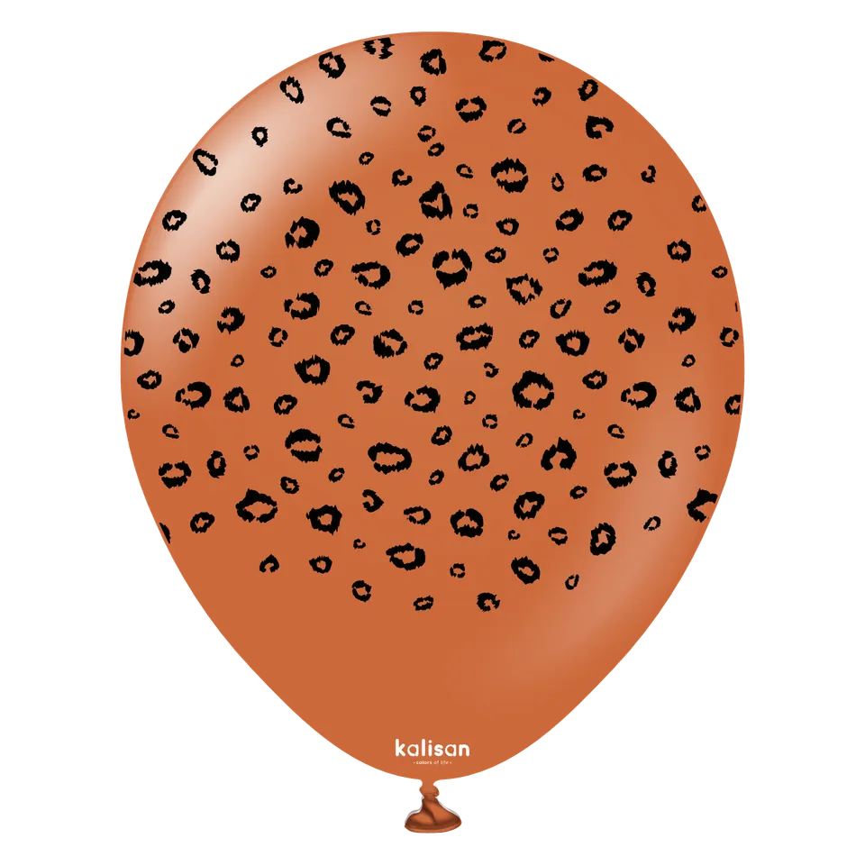 kalisan-safari-theme-leopard-luftballon-rust-orange-12-25-st-ck image 1