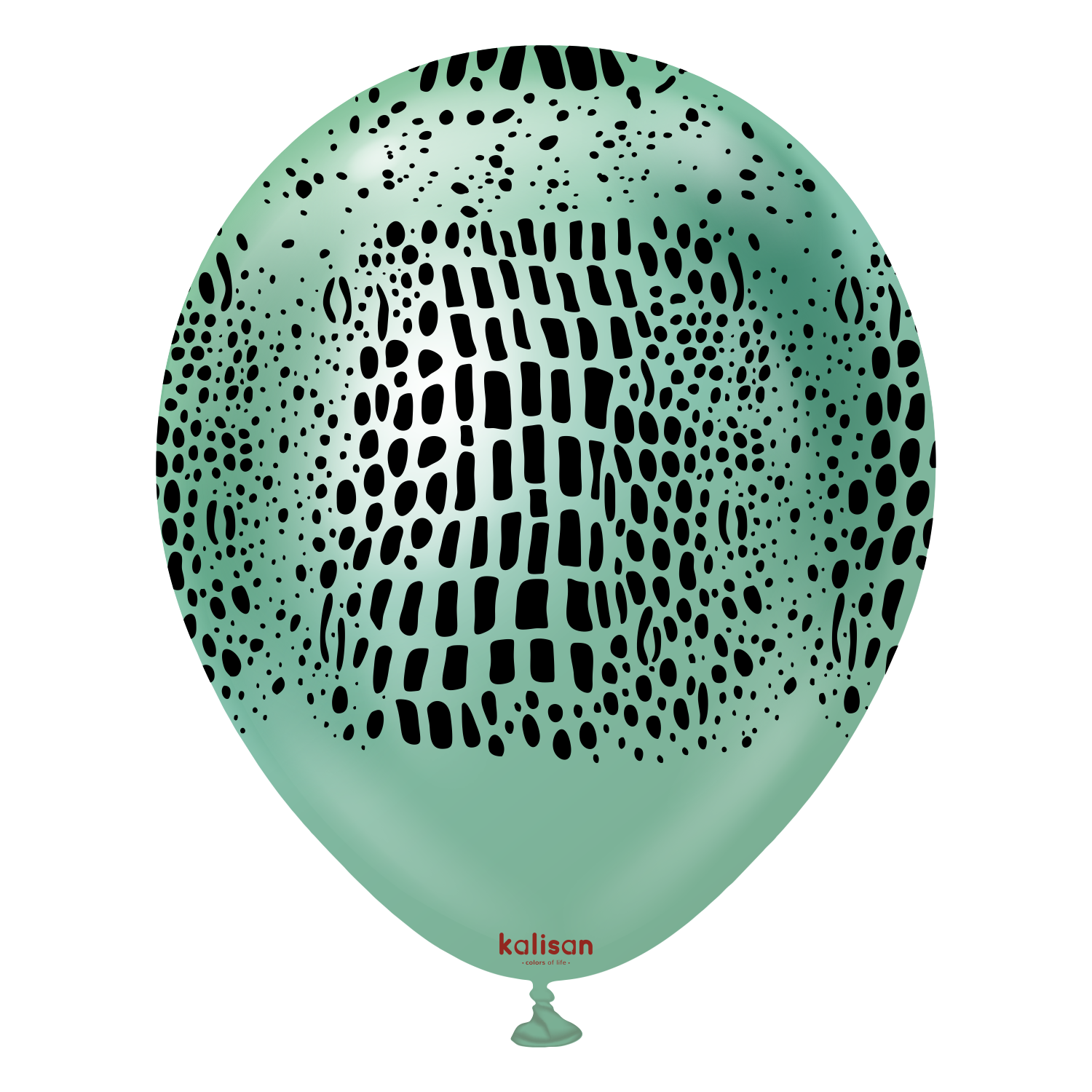 kalisan-safari-crocodile-luftballons-12-zoll-25-st-ck-mirror-green image 1