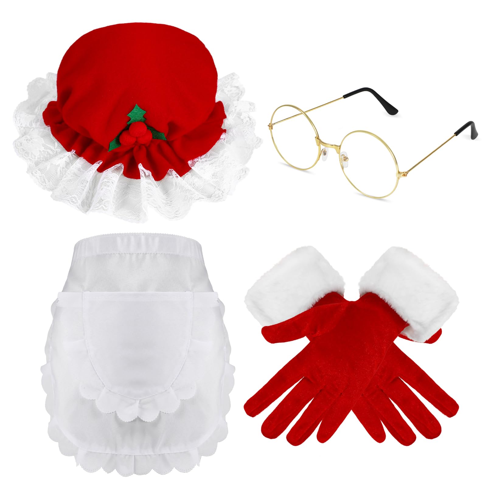 howaf-weihnachtsfrau-kost-m-damen-4-teiliges-kost-mset-mit-m-tze image 1