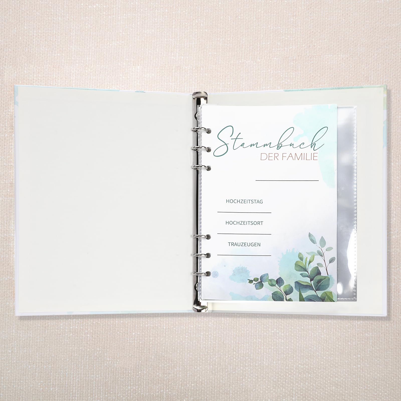 howaf-stammbuch-hochzeit-a5-greenery-eukalyptus-hardcover image 4