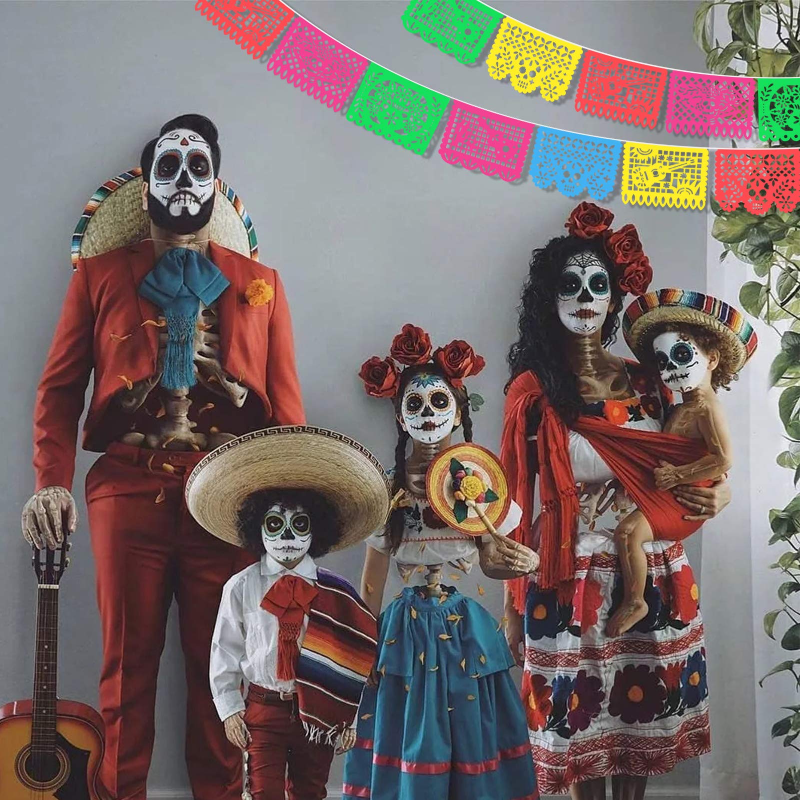 howaf-papel-picado-banner-mexiko-fiesta-totenkopf-2er-set image 6