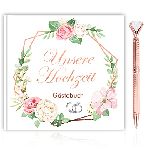 howaf-g-stebuch-hochzeit-unsere-hochzeit-wei-60-seiten-stift image 8