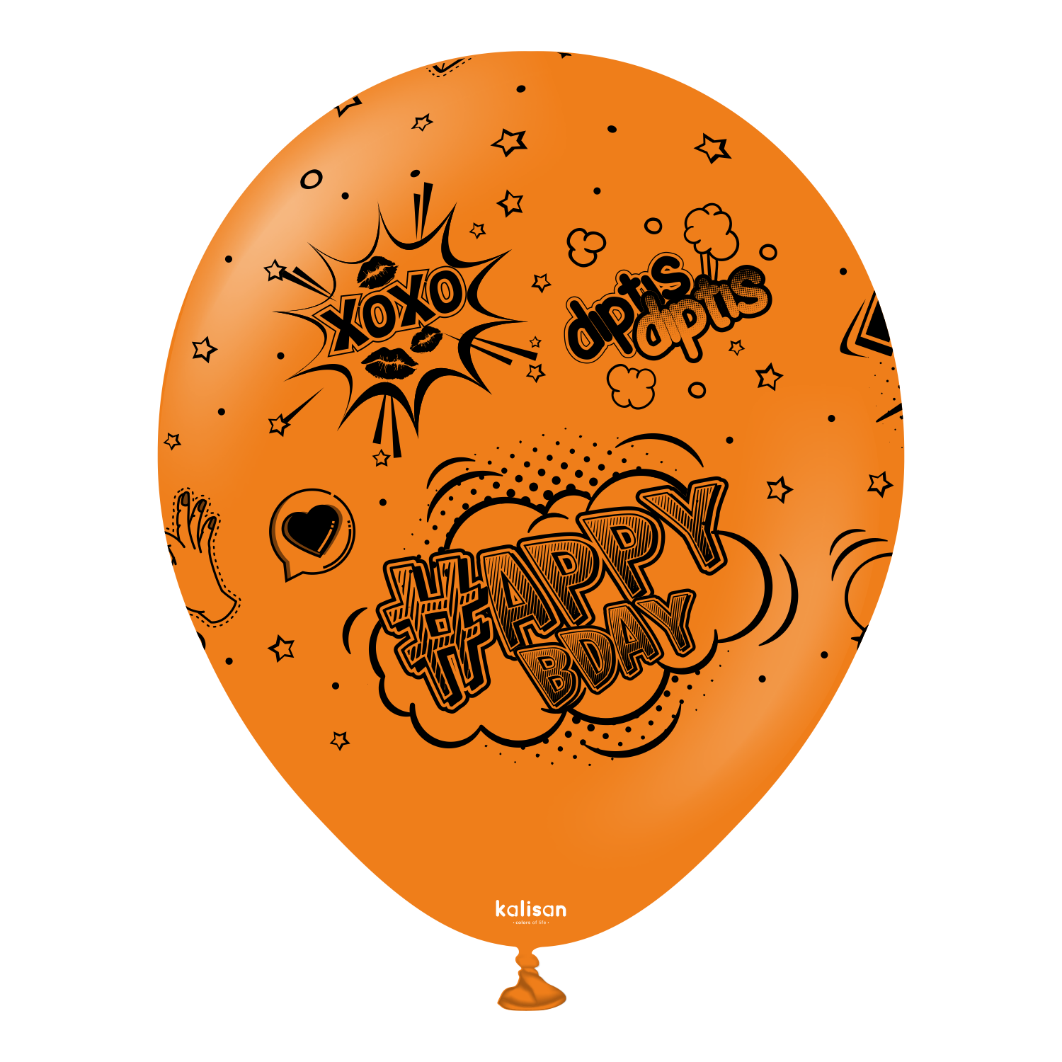 kalisan-party-theme-pop-art-happy-birthday-luftballons-25-st-ck-bunt image 4