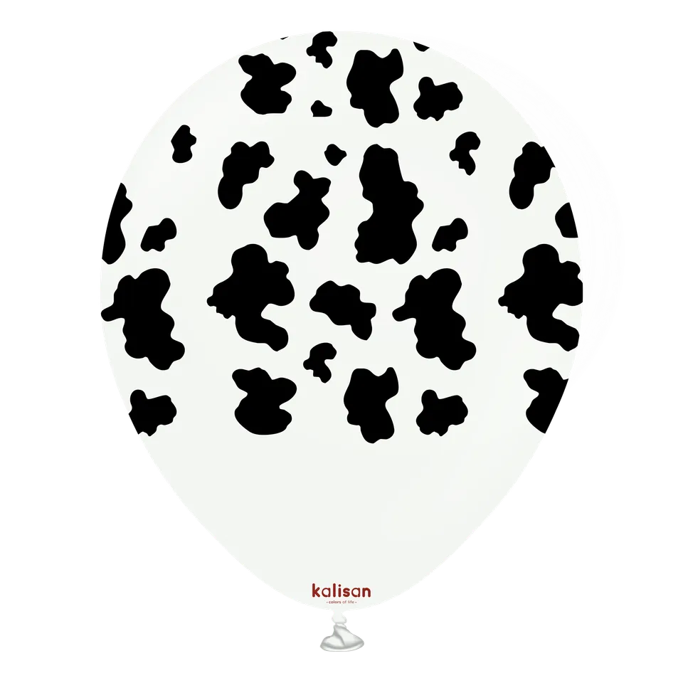 kalisan-safari-cow-white-luftballon-30-cm-25-st-ck-kuhmuster image 1
