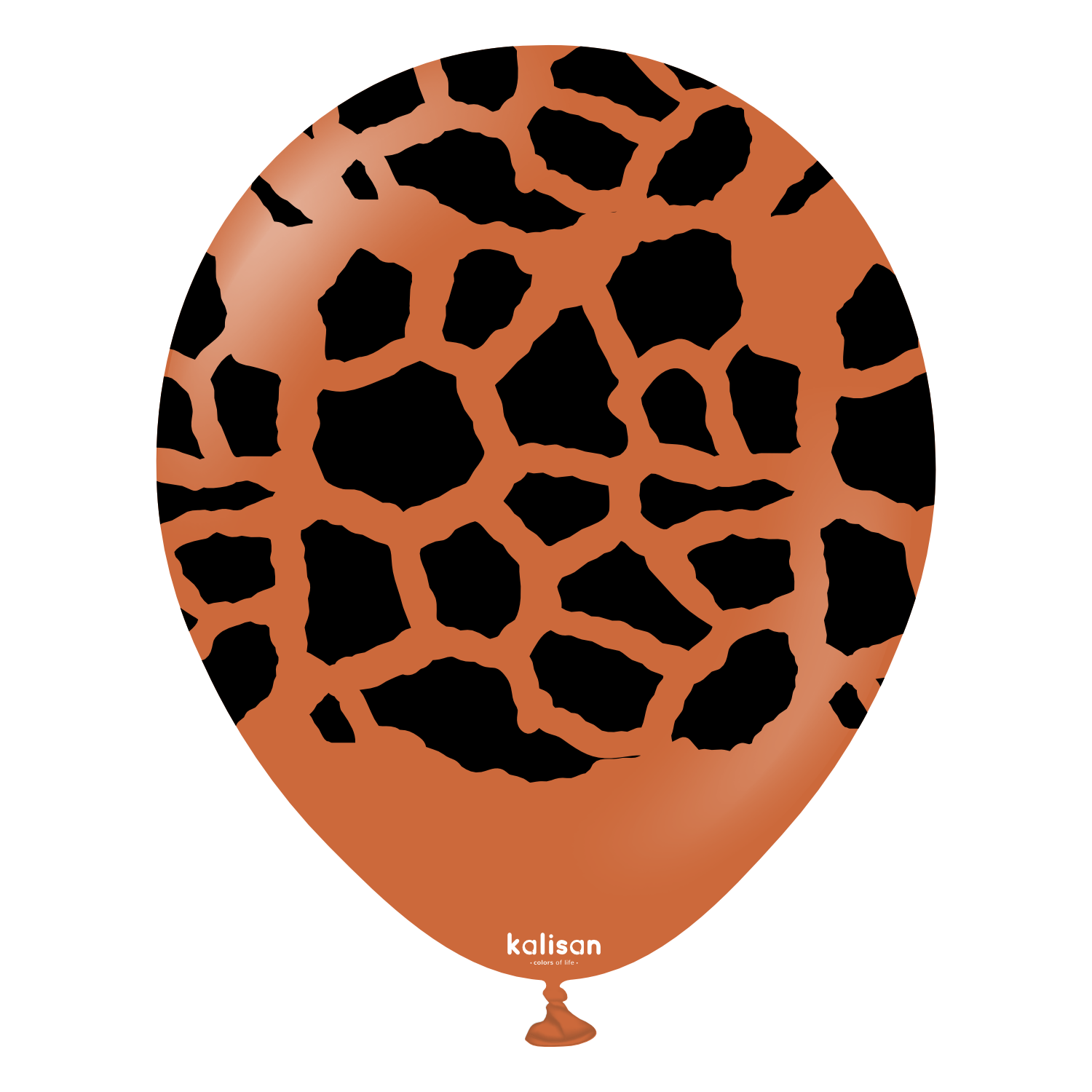 kalisan-safari-theme-giraffe-rust-orange-luftballons-25-st-ck-12-zoll image 1