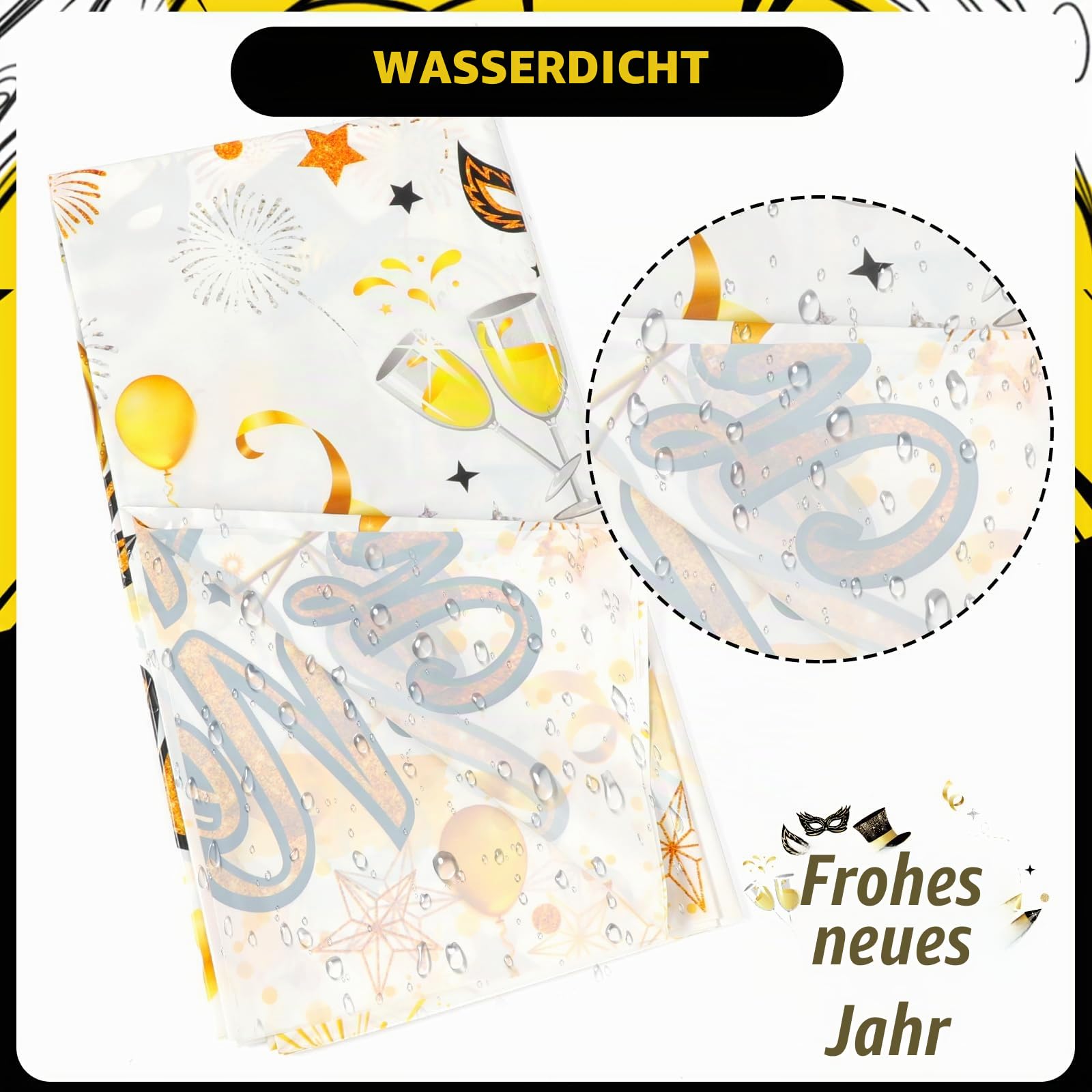 howaf-silvester-tischdecke-wei-gold-2er-set-274x130cm image 3