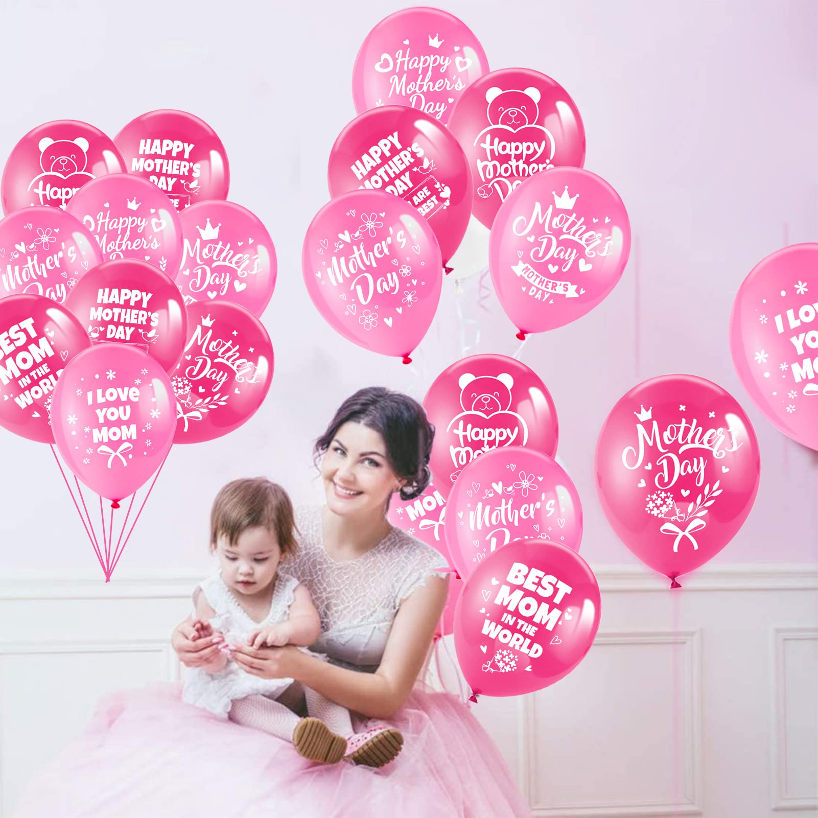 howaf-muttertag-luftballons-rosa-32er-set-happy-mothers-day image 6
