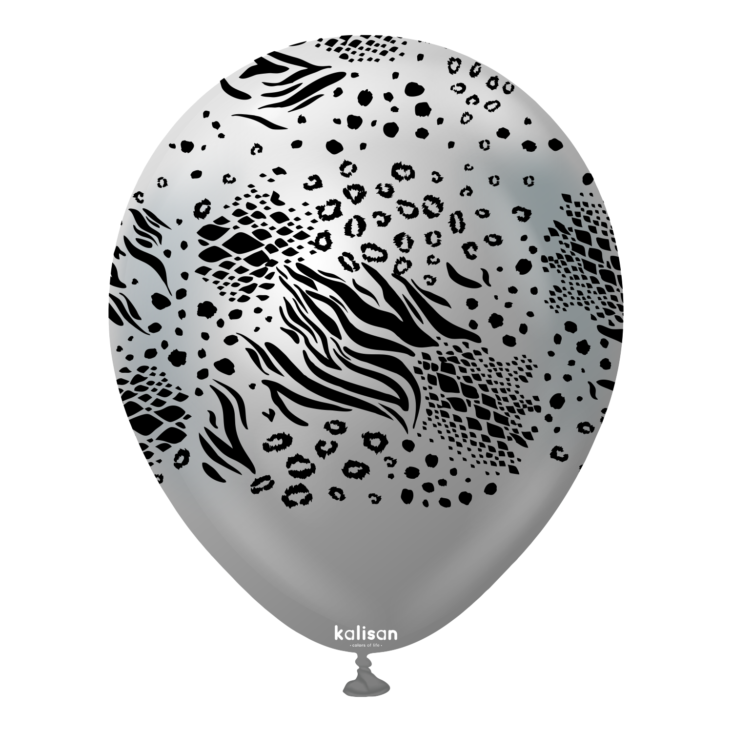 kalisan-safari-mutant-mirror-silver-luftballons-25-st-ck image 1