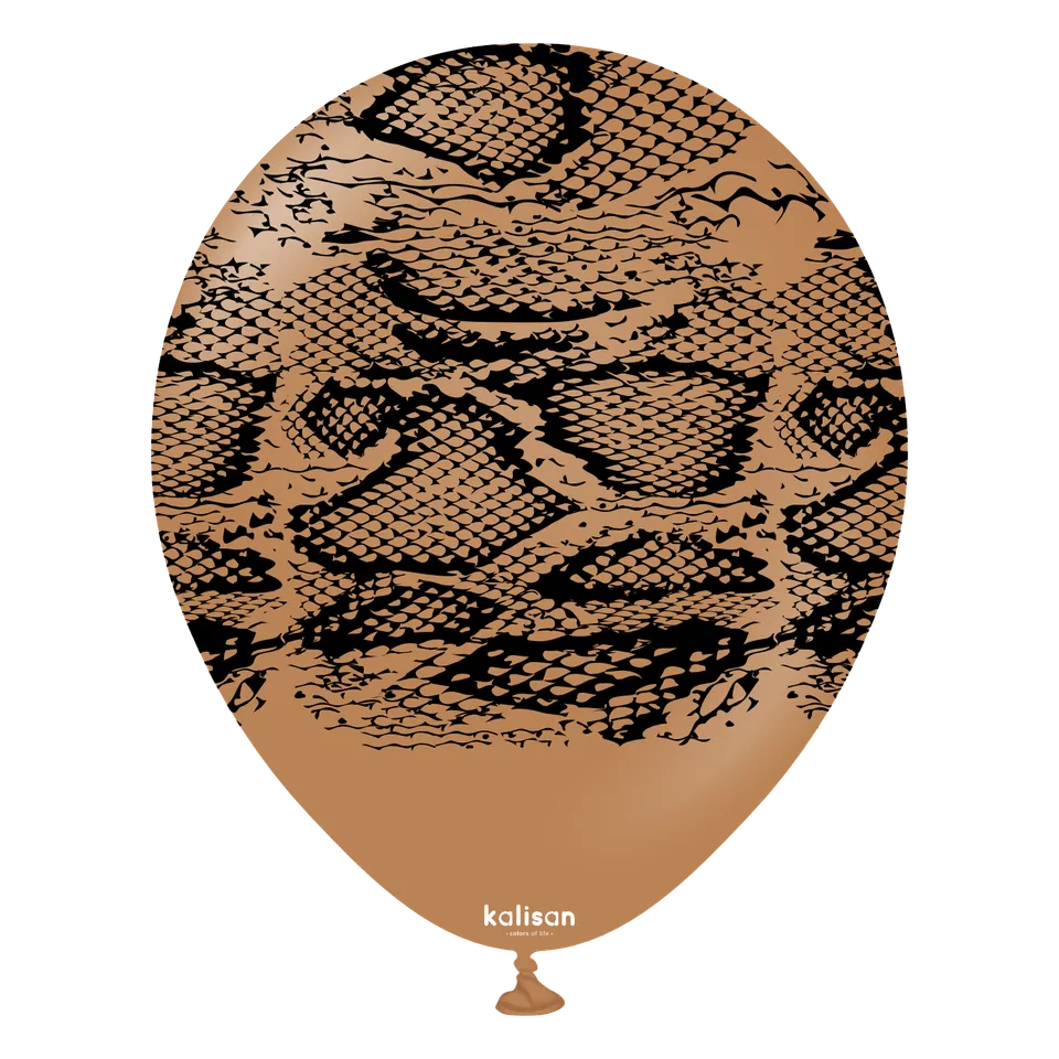 kalisan-safari-theme-snake-caramel-luftballons-25-st-ck image 1