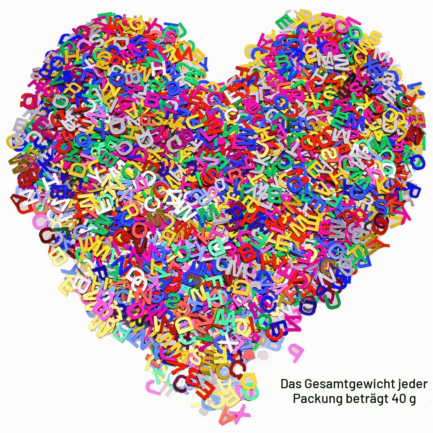 howaf-abc-buchstaben-konfetti-40g-tischdeko-einschulung-bunt image 2