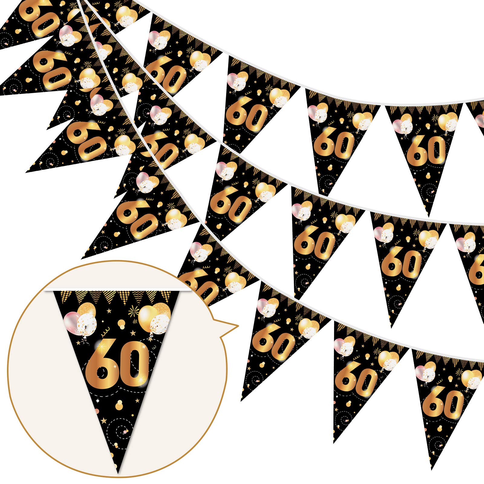 howaf-50-geburtstag-girlande-wimpelkette-schwarz-gold-5-7m image 8