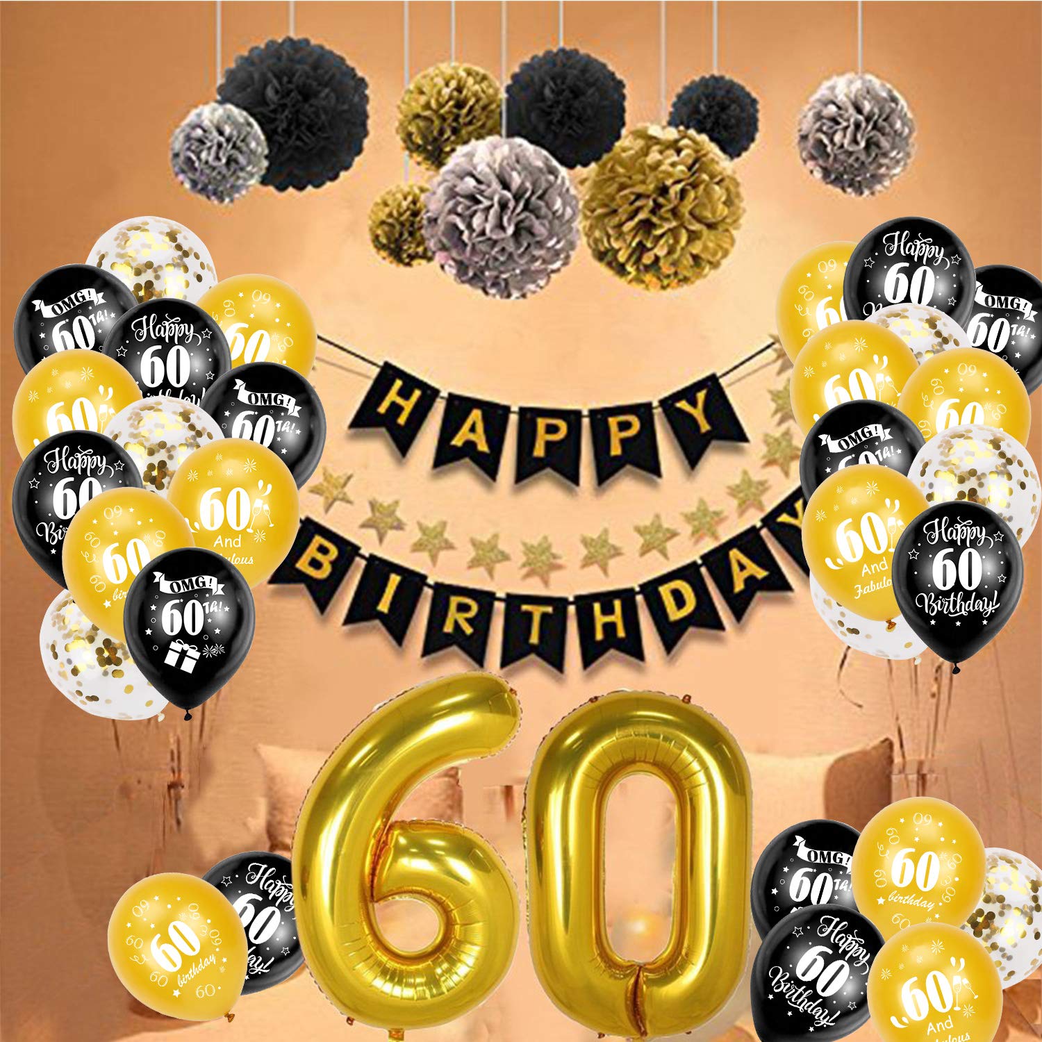 howaf-60-geburtstag-ballons-schwarz-gold-30-st-ck-latex-12-zoll image 4