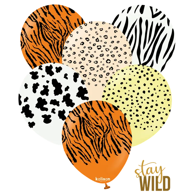 kalisan-safari-theme-safari-luftballons-25-st-ck-30-cm image 1