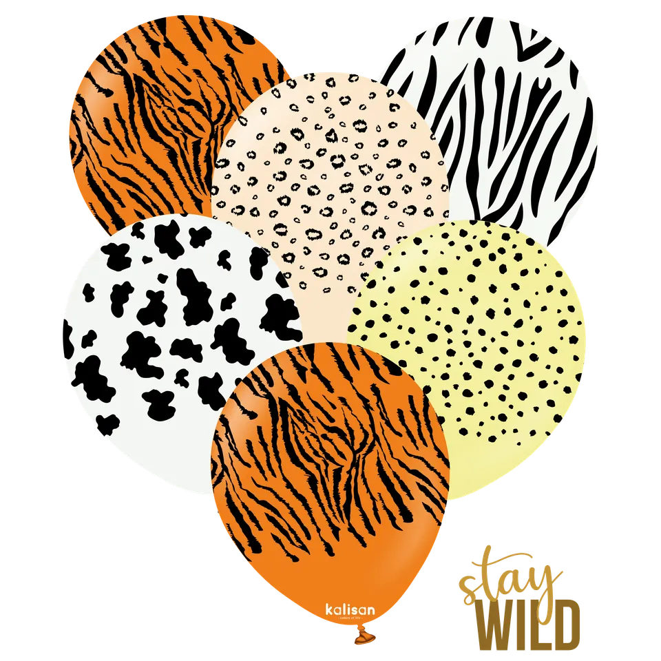 kalisan-safari-theme-safari-luftballons-25-st-ck-30-cm image 1