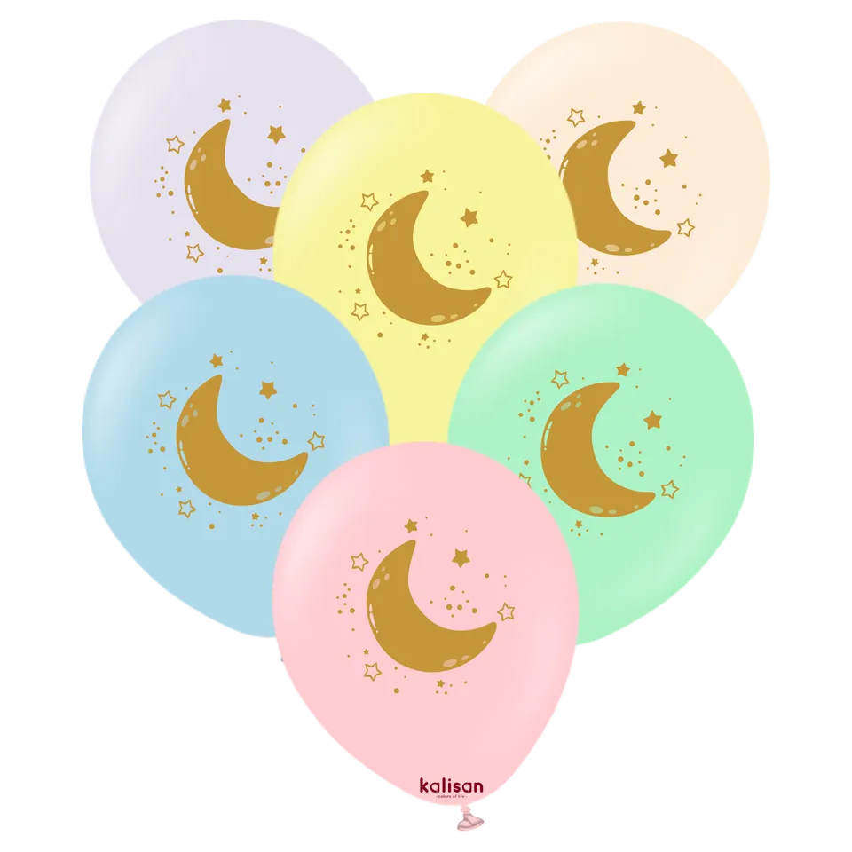 kalisan-baby-shower-half-moon-gold-luftballons-25-st-ck-macaron image 1