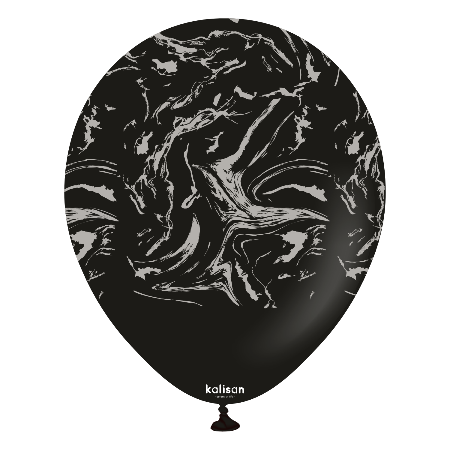kalisan-nebula-black-luftballons-12-25-stk-schwarz-silber image 1