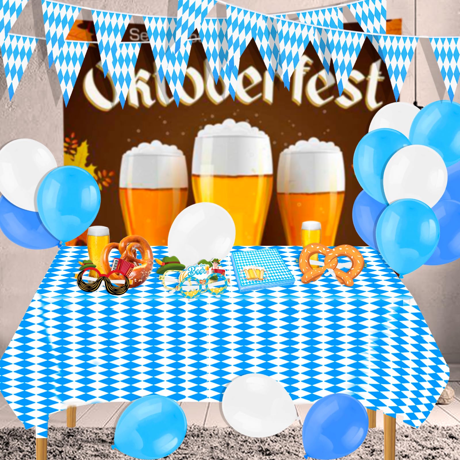 howaf-oktoberfest-deko-set-59-tlg-blau-wei-mit-girlande image 7