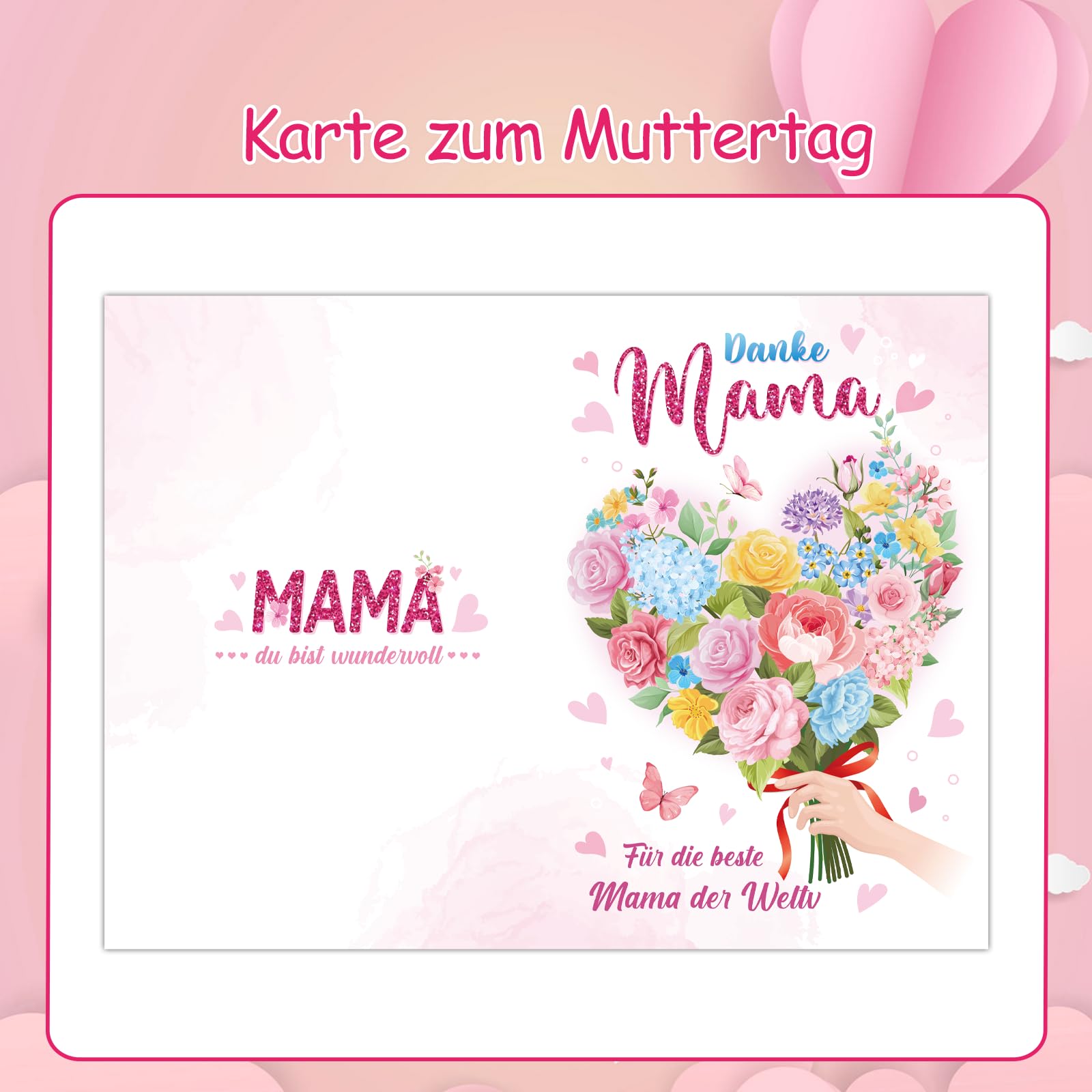 howaf-muttertagskarte-a-gru-karte-mit-schl-sselanh-nger-mama-edelstahl image 3