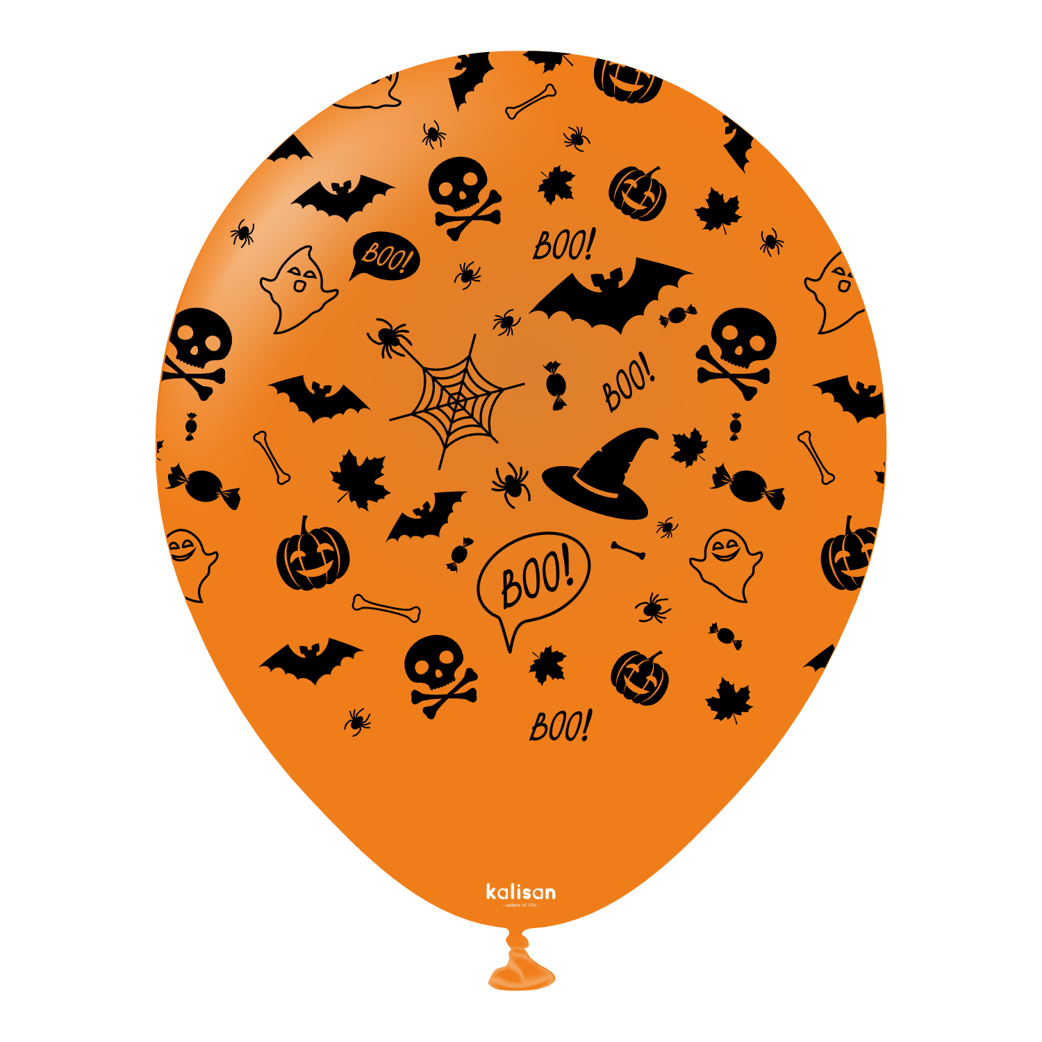 kalisan-halloween-festive-luftballons-25-st-ck-12-zoll-orange-schwarz image 4