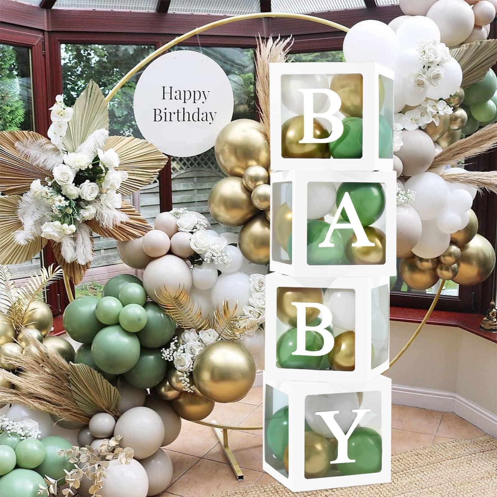 qifu-ballon-boxen-baby-4-st-ck-gr-n-mit-ballons-30-buchstaben image 5
