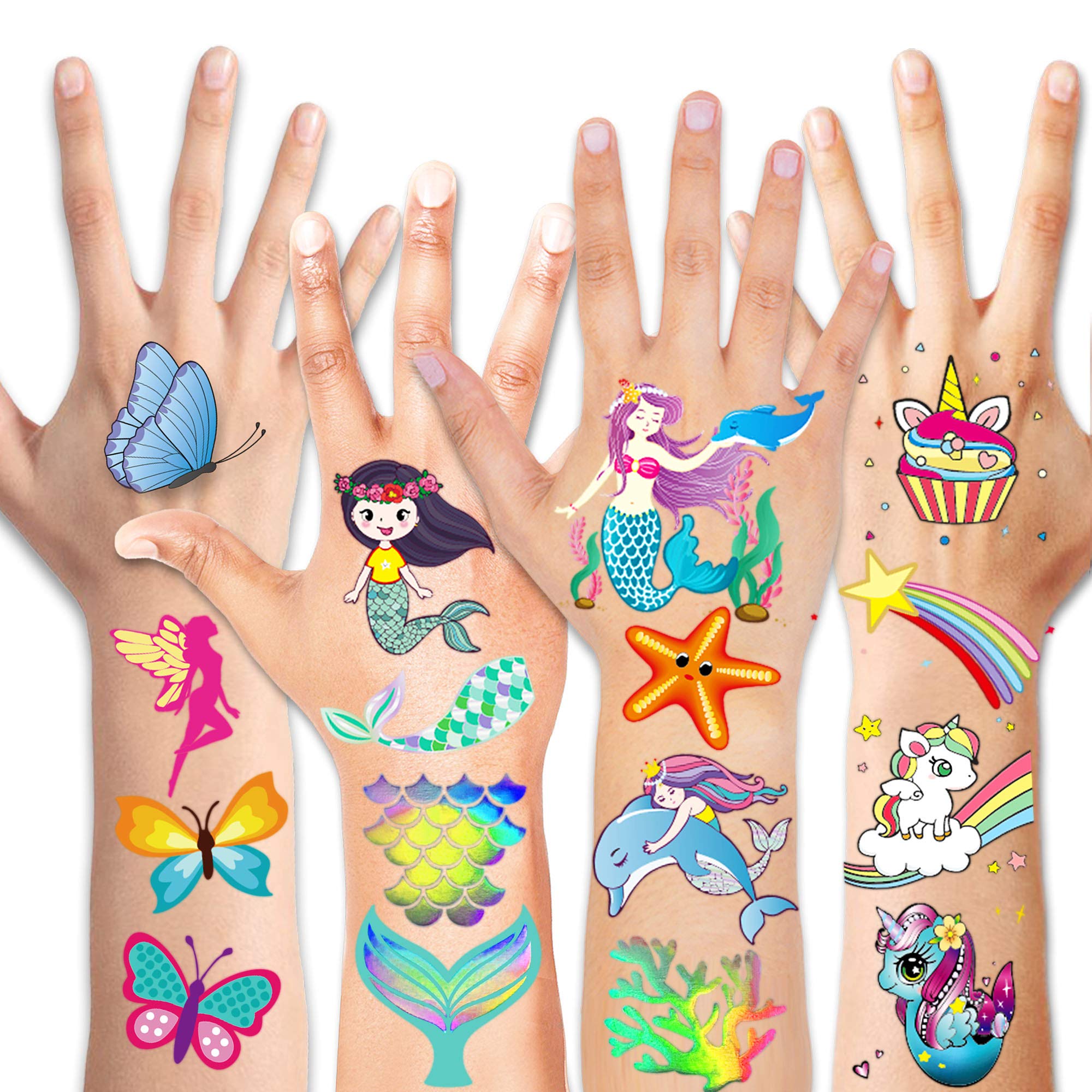 howaf-glitzer-tattoos-kinder-einhorn-80-st-ck image 3