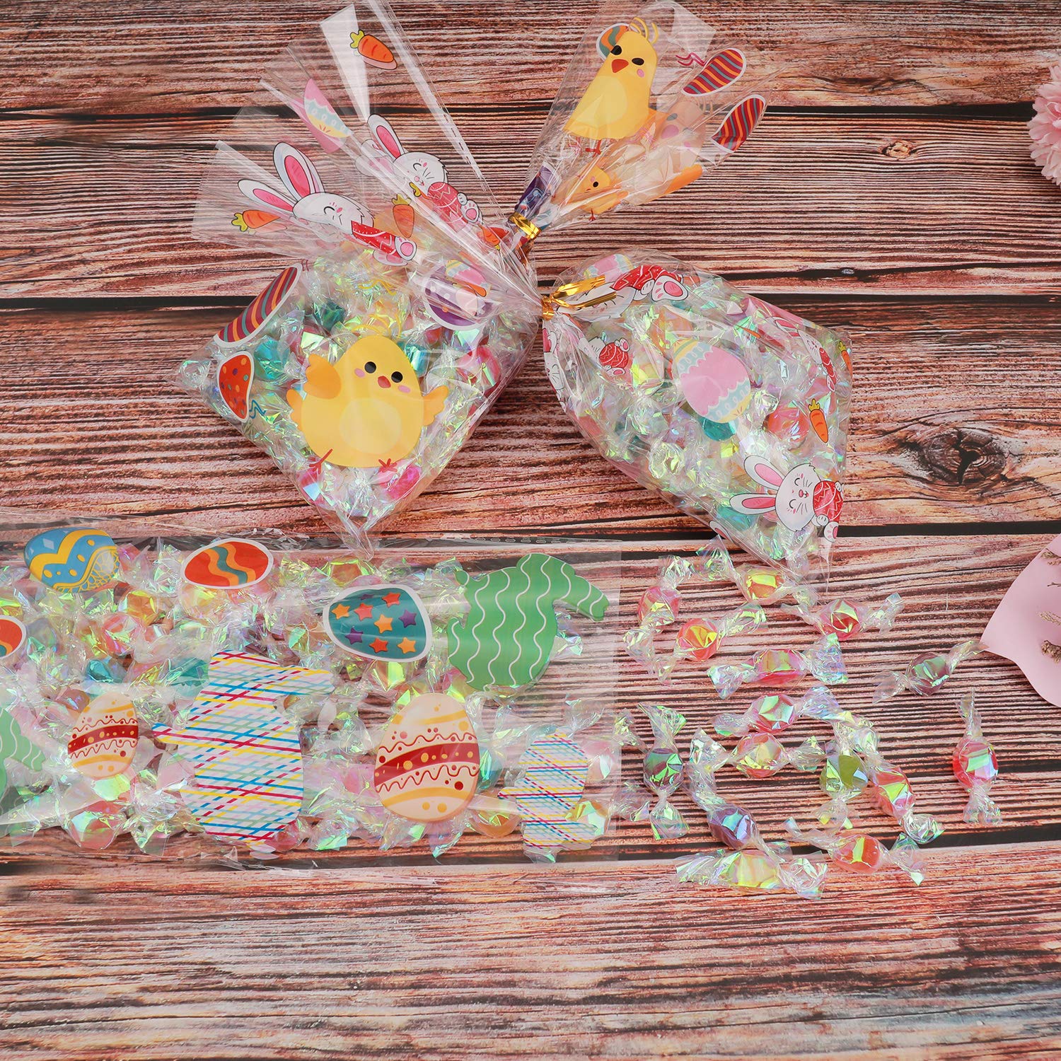 howaf-ostern-geschenkt-ten-200-st-ck-cellophan-hasen-k-ken image 4