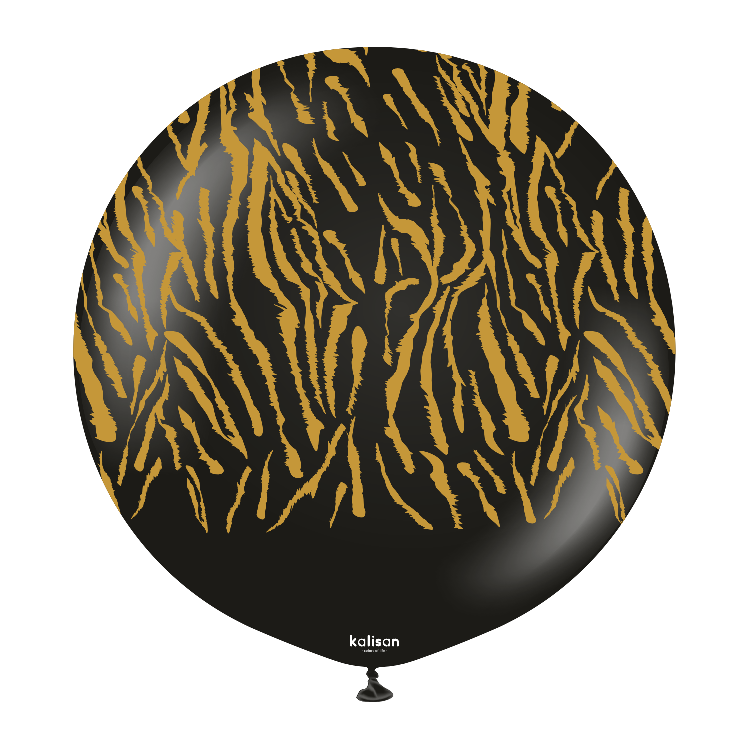 kalisan-safari-tiger-black-luftballons-12-zoll-25-st-ck-schwarz image 2