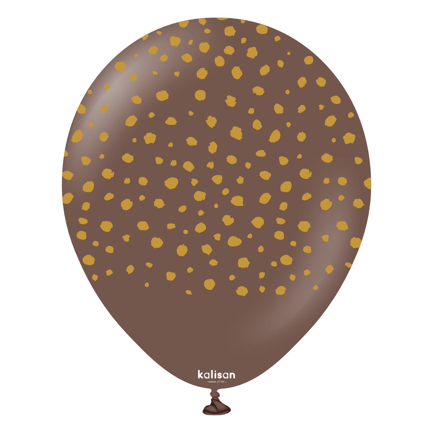 kalisan-safari-cheetah-chocolate-brown-luftballons-25-st-ck image 1