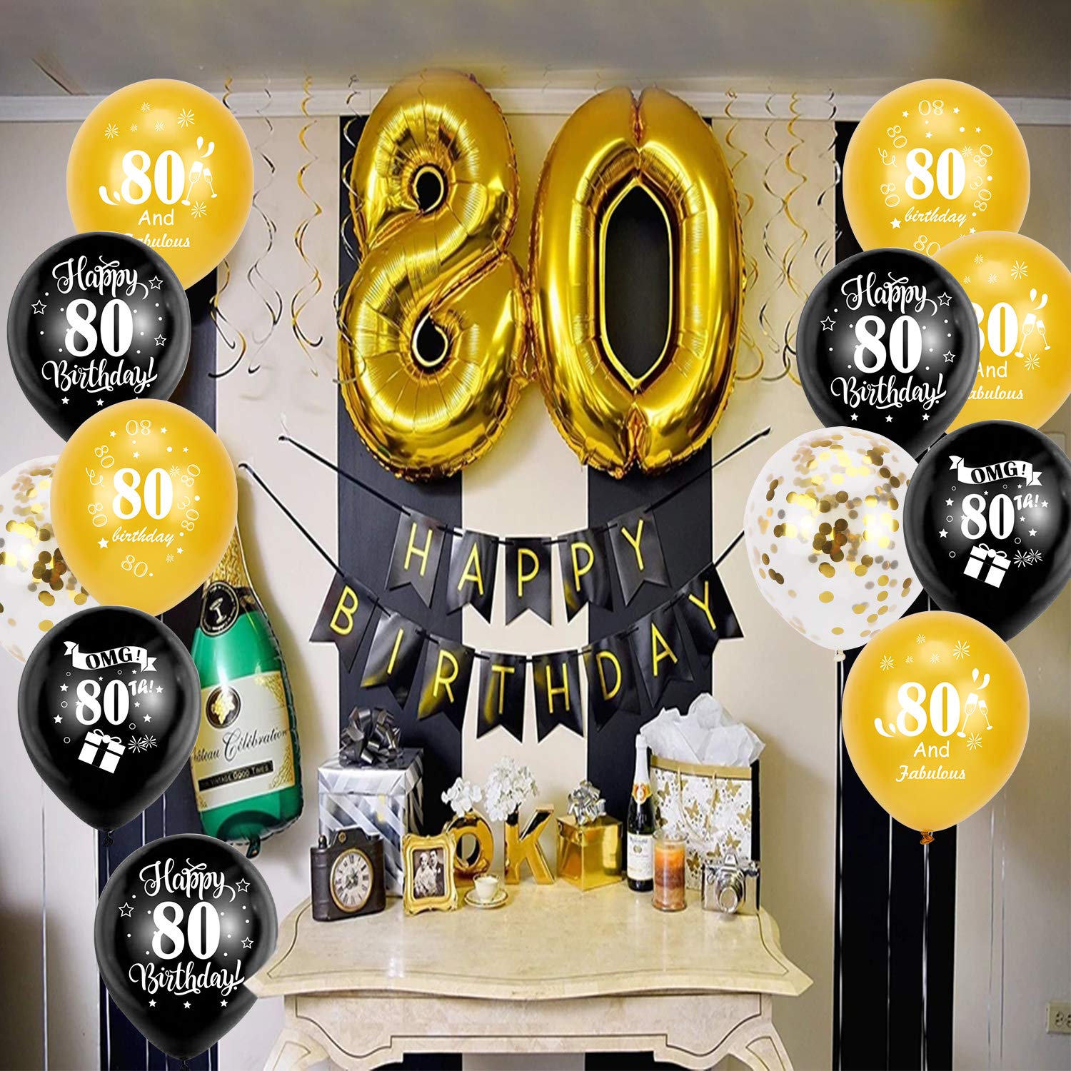 howaf-80-geburtstag-luftballons-schwarz-gold-30-st-ck image 6
