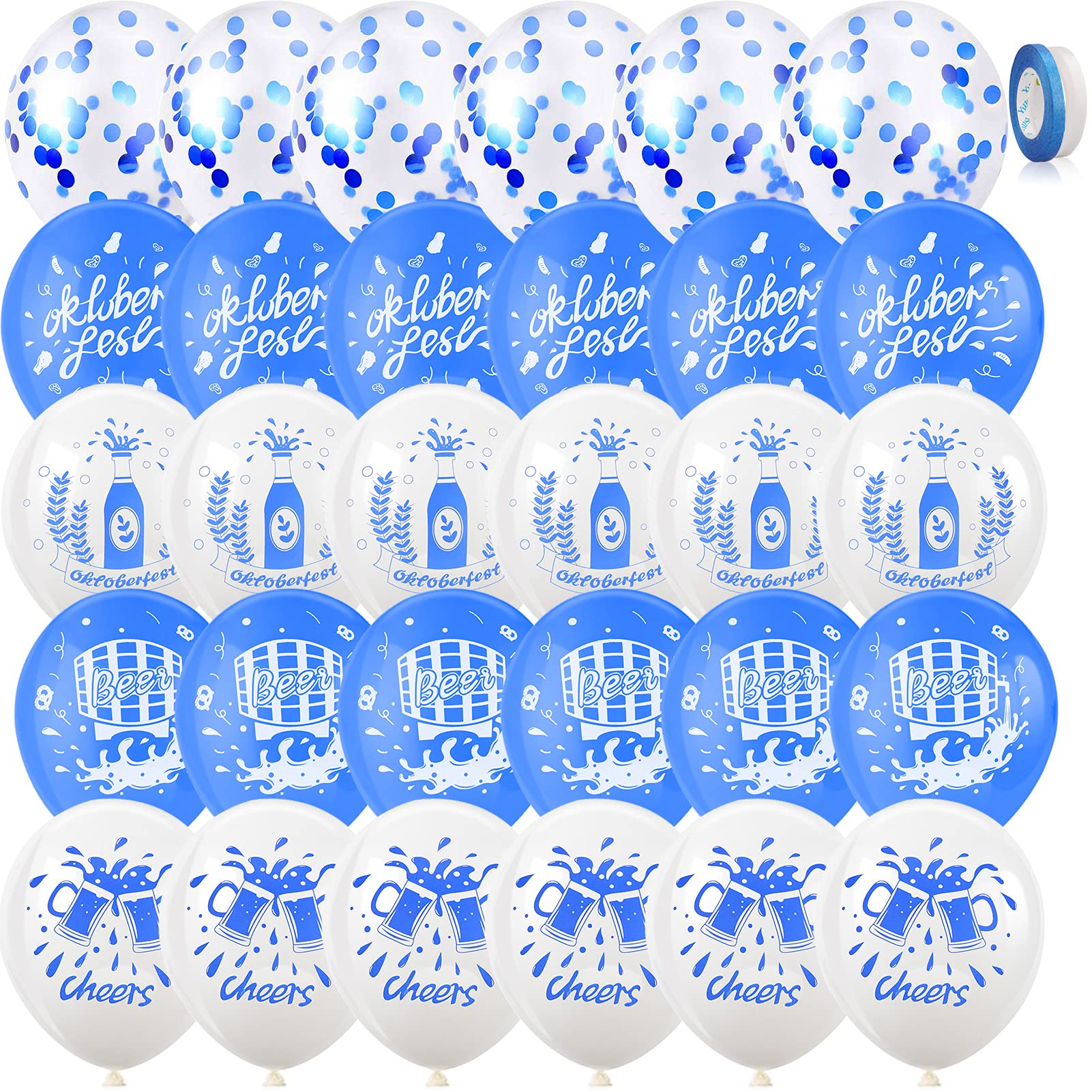 howaf-oktoberfest-deko-luftballons-wei-blau-30-teilig-latex image 2